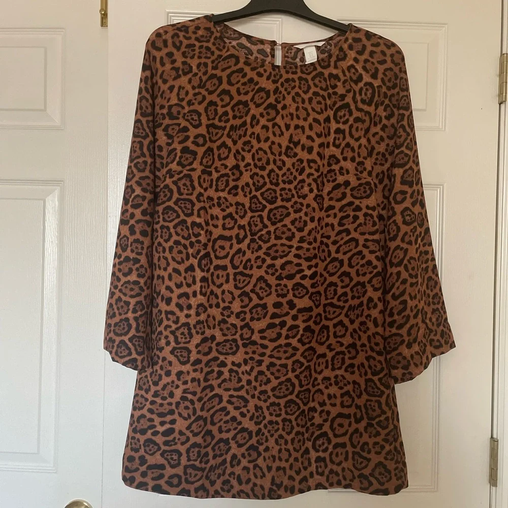 H & M Leopard Print A-Line Dress - *NEW* - Picture 4 of 6